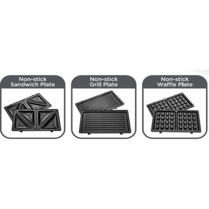 ساندوتش ميكر 3×1 بلاك أند ديكر – 780 واط – موديل TS2130