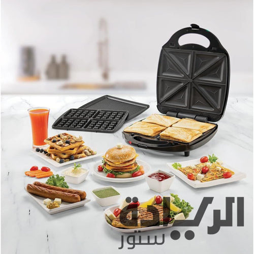 ساندوتش ميكر رباعي 3×1 بلاك أند ديكر – 1400 واط – موديل TS4130
