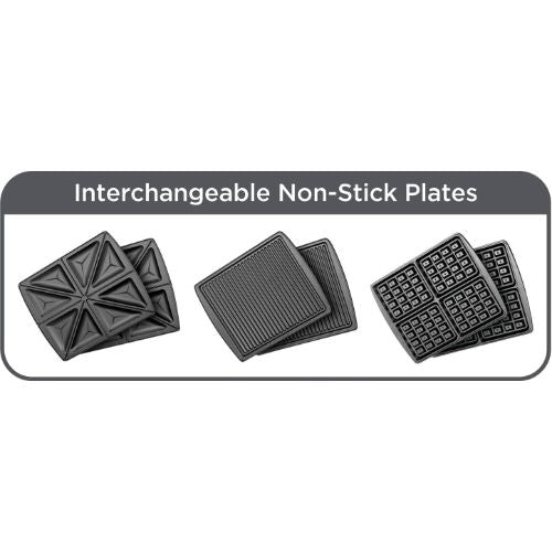 ساندوتش ميكر رباعي 3×1 بلاك أند ديكر – 1400 واط – موديل TS4130