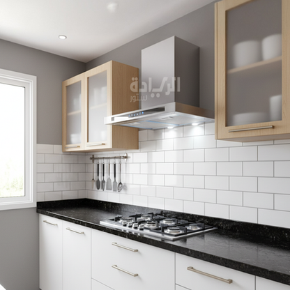 شفاط مطبخ بلت إن ديكوري بيورتي – ستانلس ستيل، 90 سم، قوة شفط 1000 م³/س - موديل - TSD DARK INOX PRO PLUS