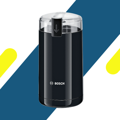 مطحنة قهوة بوش باللون الأسود – شفرات ستانلس ستيل مزدوجة، وظيفة نبض، طحن ناعم - موديل - TSM6A013B