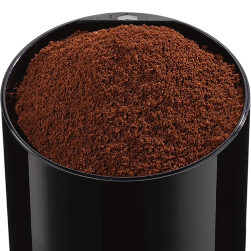 مطحنة قهوة بوش باللون الأسود – شفرات ستانلس ستيل مزدوجة، وظيفة نبض، طحن ناعم - موديل - TSM6A013B