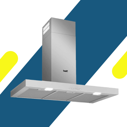 شفاط مطبخ بيست اير 90 سم موتور إيطالي قوة شفط 1200 م³/س – 4 سرعات – فلاتر معدنية وكربونية – موديل – T ULTRA 4X IX