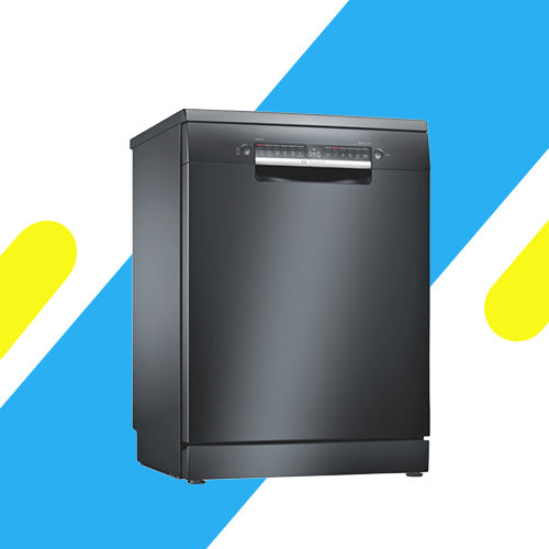 غسالة أطباق بوش سيريس 4 - 60 سم، لون أسود - موديل - SMS46NB01V