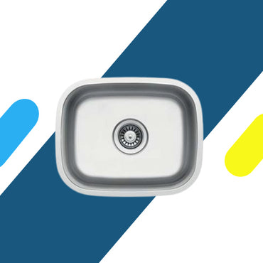 حوض مطبخ تركي من كيتشن لاين استانلس ستيل مقاس 52 × 42 سم موديل - U004