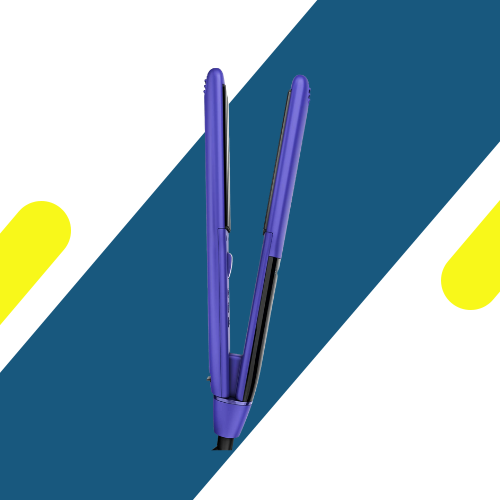 مكواة شعر راش براش (RUSH BRUSH) – X1 Infra Straightener–Purple ألواح تيتانيوم وسيراميك