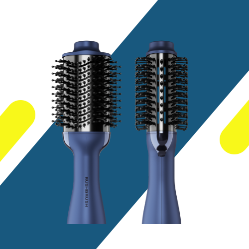 فرشاة فرد وتجفيف الشعر راش براش – V2 PLUS Navy – قوة 1200 وات وتقنية التورمالين