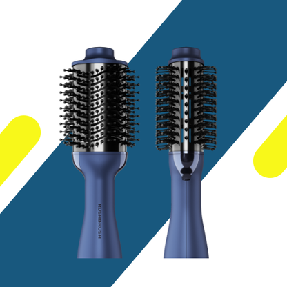فرشاة فرد وتجفيف الشعر راش براش – V2 PLUS Navy – قوة 1200 وات وتقنية التورمالين