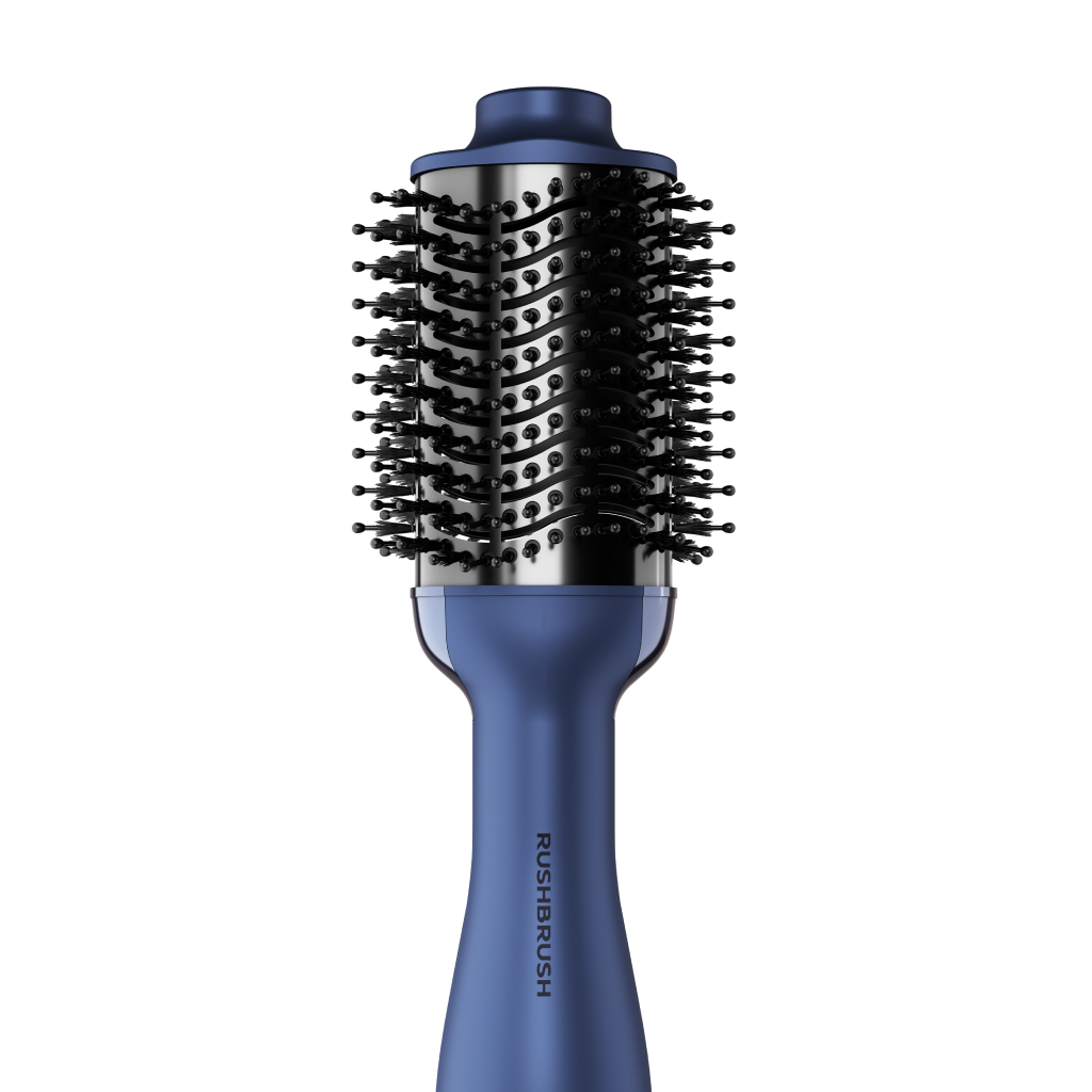 فرشاة فرد وتجفيف الشعر راش براش (RUSH BRUSH) – V2 PLUS NAVY – قوة 1200 وات وتقنية التورمالين