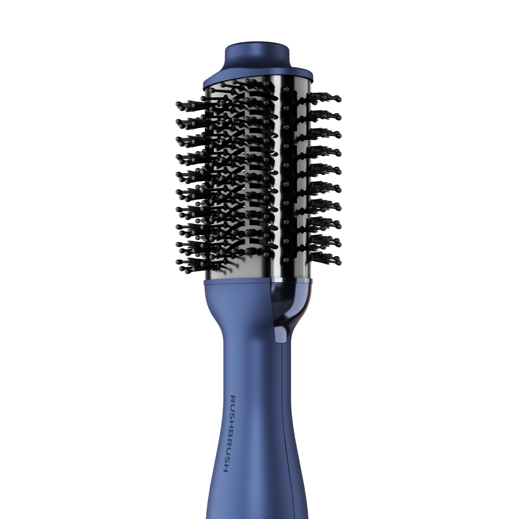 فرشاة فرد وتجفيف الشعر راش براش (RUSH BRUSH) – V2 PLUS NAVY – قوة 1200 وات وتقنية التورمالين
