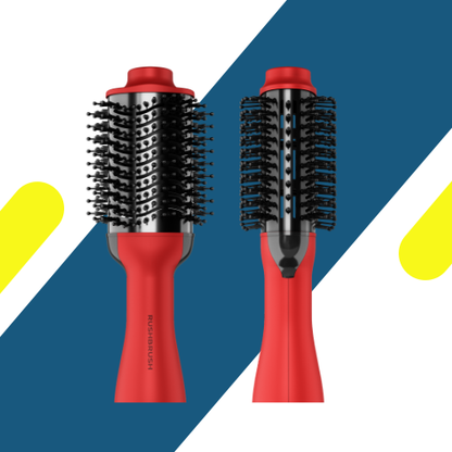 فرشاة فرد وتجفيف الشعر راش براش (RUSH BRUSH) – V2 PLUS RED – قوة 1200 وات وتقنية التورمالين