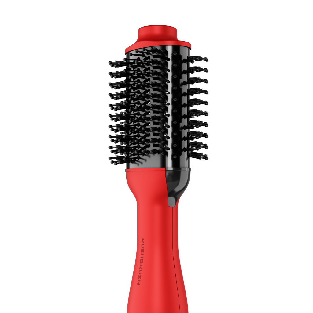 فرشاة فرد وتجفيف الشعر راش براش (RUSH BRUSH) – V2 PLUS RED – قوة 1200 وات وتقنية التورمالين