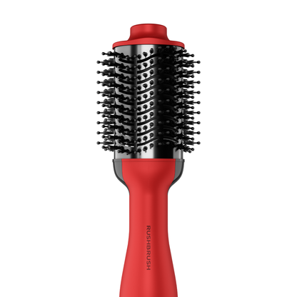 فرشاة فرد وتجفيف الشعر راش براش (RUSH BRUSH) – V2 PLUS RED – قوة 1200 وات وتقنية التورمالين