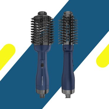 فرشاة تكثيف الشعر راش براش V2 PRO – سيراميك أيوني، 1300 واط، تصميم بيضاوي، كحلي