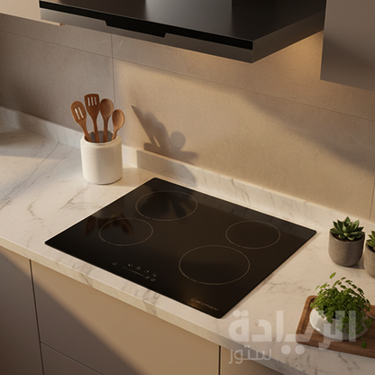 إيكوماتيك مسطح سيراميك كهرباء بلت إن – 60 سم – 4 شعلة ديجيتال باللمس – موديل – V607T