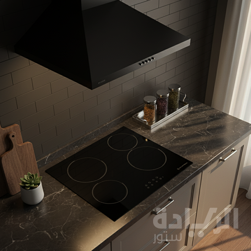 بوتاجاز كهرباء بلت إن إيكوماتيك - 60 سم - تحكم ديجيتال ولمس وتصميم فيترو سيراميك أنيق - موديل - V6107T