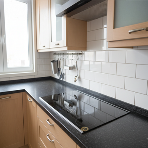 بوتجاز بلت إن كهرباء سيراميك 5 عيون مقاس 90 سم من بيورتي - موديل - HPREE V9050