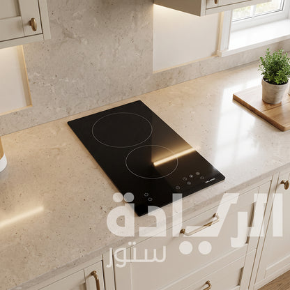 Valerio 30cm Built-in Electric Ceramic Hob – 2 Heating Zones – 1800W & 1200W – Touch Control – Model VE30VC