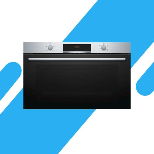 فرن بلت إن غاز من بوش 90 سم - سعة 102 لتر، شواية كهربائية رقمية - موديل - VGD553FR0