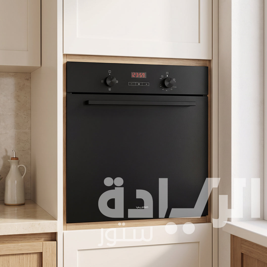 فرن بلت إن غاز فاليريو (Valerio) تركي 60 سم - 74 لتر – موديل VGO95ND NERO