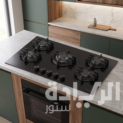 مسطح بلت إن غاز فاليريو تركي 90 سم – موديل Valerio VGN97G NERO