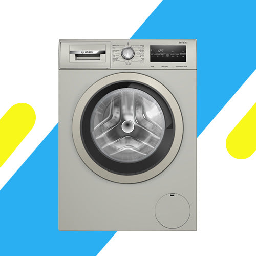 غسالة ملابس بوش Series 4 أوتوماتيك – 8 كجم – 1400 دورة – فولاذ فضي – WAN282X1EG