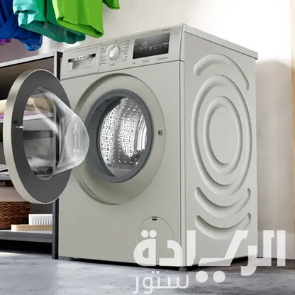 غسالة ملابس بوش Series 4 أوتوماتيك – 8 كجم – 1400 دورة – فولاذ فضي – WAN282X1EG
