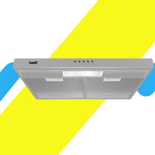 بيست اير شفاط مطبخ مسطح - 60 سم - قوة لشفط 650 م/س - 2 ماتور FIME إيطالي - موديل - WAVE 60CM INOX