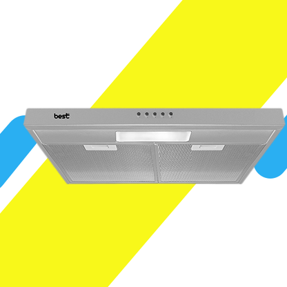 بيست اير شفاط مطبخ مسطح - 60 سم - قوة لشفط 650 م/س - 2 ماتور FIME إيطالي - موديل - WAVE 60CM INOX