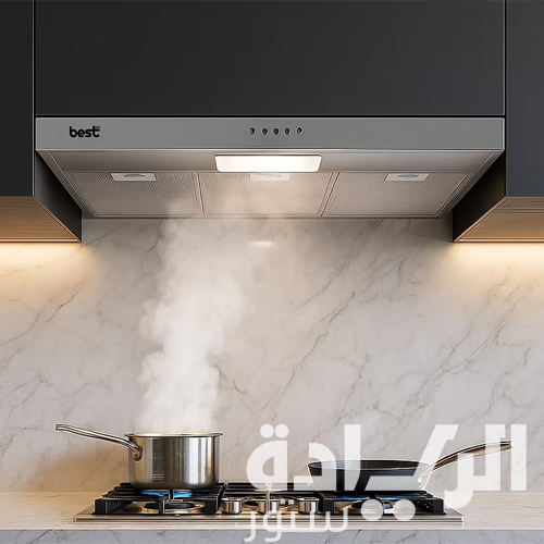 بيست اير شفاط مطبخ مسطح - 90 سم - قوة لشفط 650 م/س - 2 ماتور FIME إيطالي - موديل - WAVE 90CM INOX