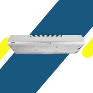 شفاط مطبخ مسطح بيست اير (Best air) 90 سم – 2 موتور إيطالي – قوة شفط 650 م³/س – ستانلس – موديل WAVE PLUS 90CM INOX