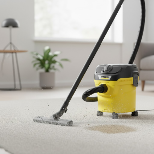مكنسة كارشر WD 1 للشفط الجاف والرطب – 1000 وات –  تصميم مدمج