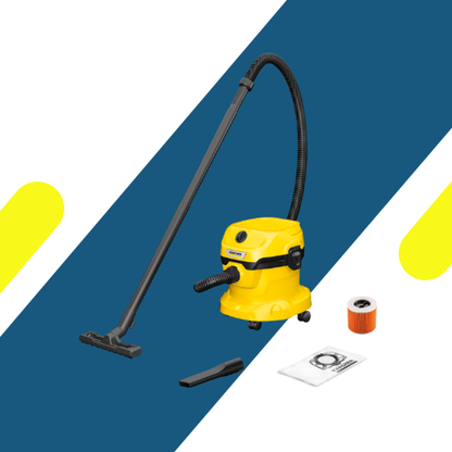 مكنسة كارشر WD 2 Plus رطبة وجافة – 1000 وات – سعة 12 لتر