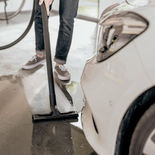 مكنسة كارشر WD 4 S رطبة وجافة – 1000 وات – سعة 20 لتر – خزان ستانلس ستيل