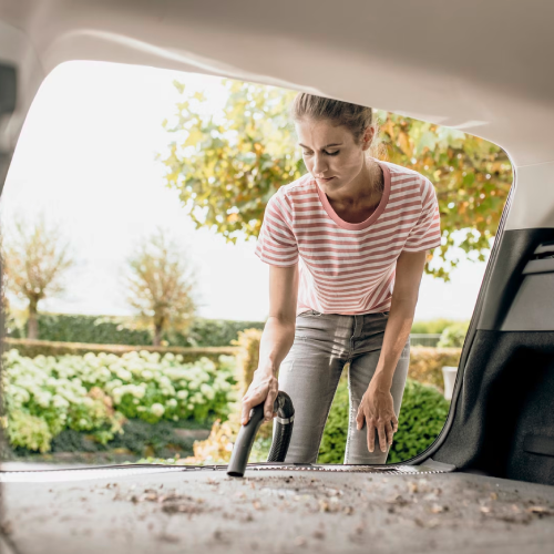 مكنسة كارشر WD 4 رطبة وجافة – 1000 وات – سعة 20 لتر – فلتر مسطح