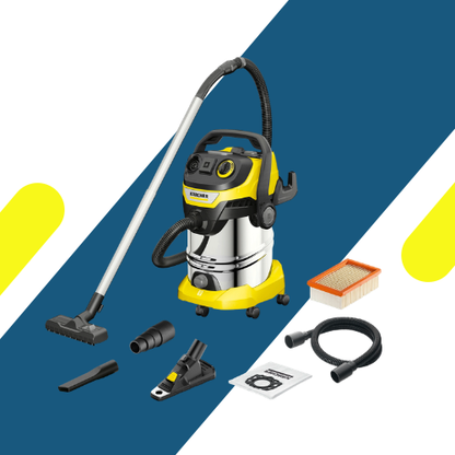 مكنسة كارشر (KARCHER) WD 6 P S رطبة وجافة – 1300 وات – سعة 30 لتر