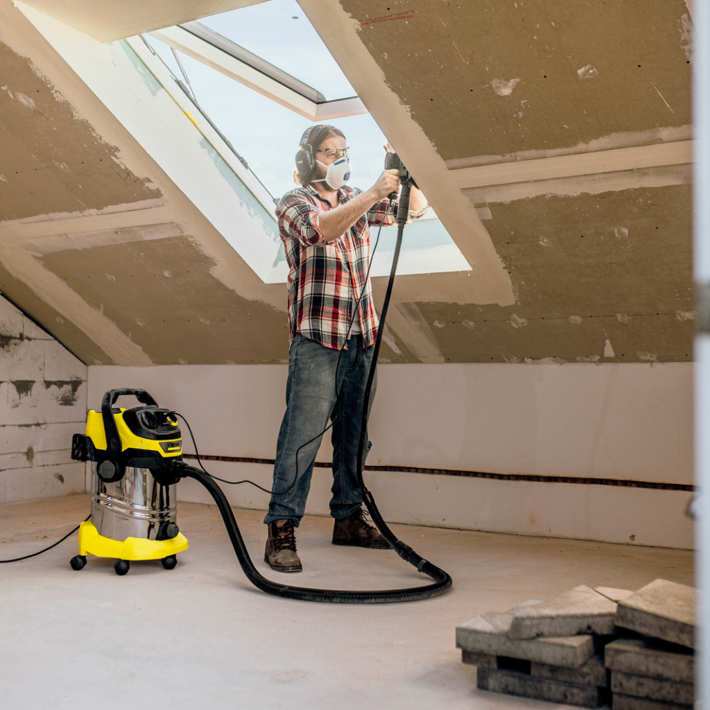 مكنسة كارشر (KARCHER) WD 6 P S رطبة وجافة – 1300 وات – سعة 30 لتر