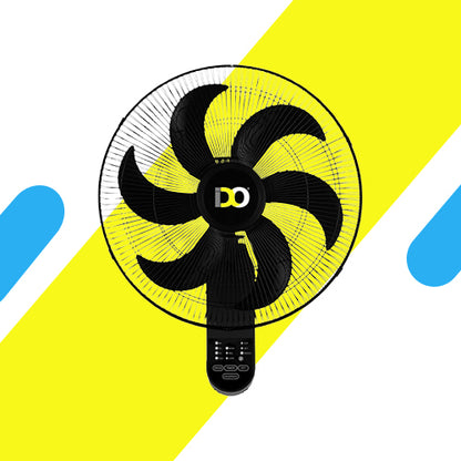 مروحة حائط أي دو 18 بوصة – 75 وات – 6 شفرات – ريموت كنترول – موديل - WF18RC-BK