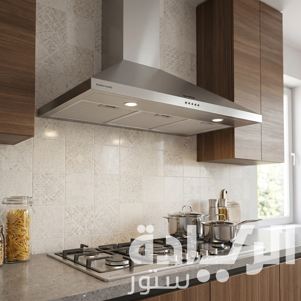 شفاط مطبخ جداري جورينيا - ستانلس ستيل 90 سم - قوة شفط 450 م³/ساعة - موديل - WHC924EX