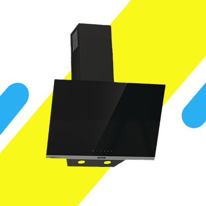 شفاط مطبخ أبخرة جورينيا – أسود 60 سم | قوة شفط 637 م³/س وتشغيل هادئ - موديل - WHI644EB