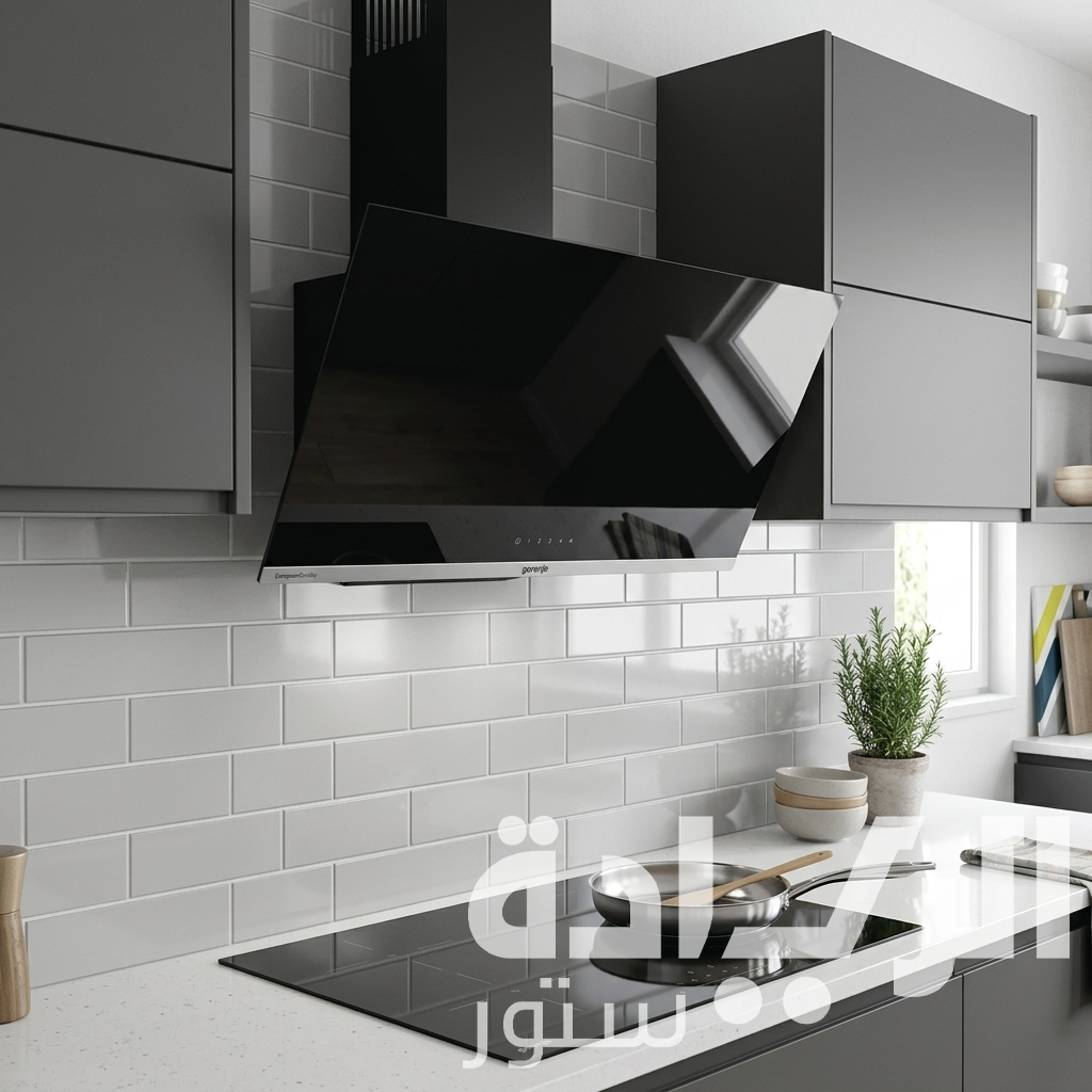 شفاط مطبخ جورينيا – ستانلس ستيل 90 سم – قوة شفط 635 م³/ساعة – موديل – WHI944EB