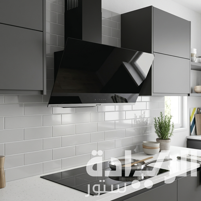 شفاط مطبخ جورينيا – ستانلس ستيل 90 سم – قوة شفط 635 م³/ساعة – موديل – WHI944EB