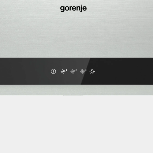 شفاط مطبخ جورينيا حرف T معلّق على الحائط – 90 سم – ستانلس ستيل وزجاج أسود – موديل – WHT943E4XBG