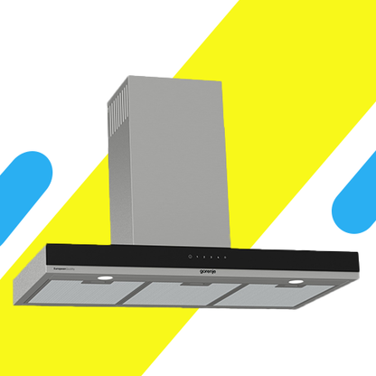 شفاط مطبخ جورينيا أبخرة – ستانلس ستيل 90 سم | 3 سرعات | قوة شفط 673 م³/س - موديل - WHT944EXGB