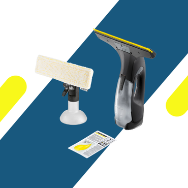 منظف النوافذ اللاسلكي كارشر WV 2 Black Edition – لتلميع الزجاج والمرايا