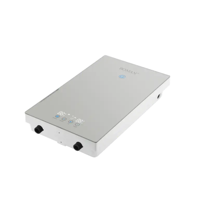 سخان مياه كهربائي فوري بدون خزان بشاشة ديجيتال ذهبي – بومان 12KW WZL13-Light Gold