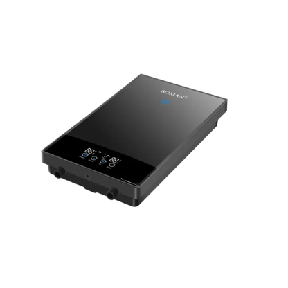 سخان مياه كهربائي فوري بدون خزان بشاشة ديجيتال فضي – بومان 12KW WZL13-Silver