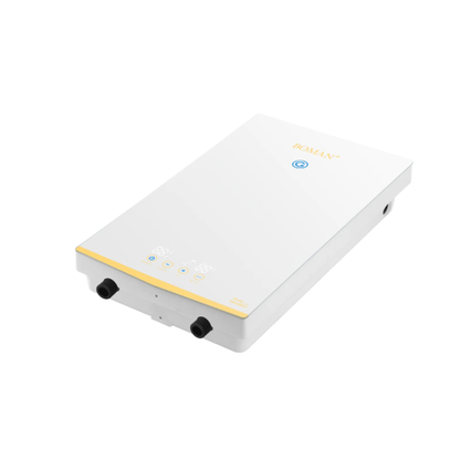 سخان مياه كهربائي فوري بدون خزان بشاشة ديجيتال أبيض – بومان 12KW WZL13-White