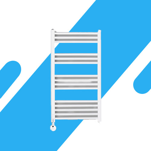 دفاية كهربائية بيضاء بيورتي 750 وات - تصميم أنيق وتجفيف فعال للمناشف