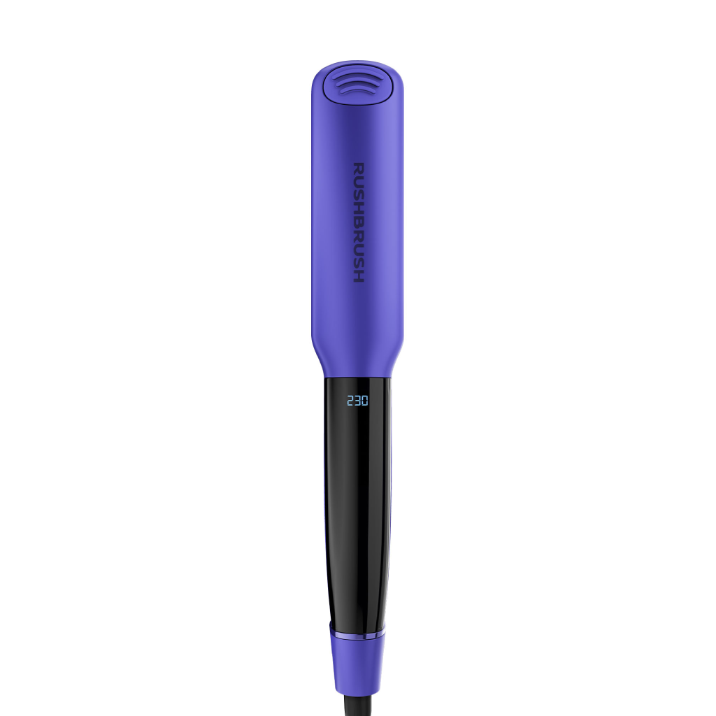 مكواة شعر راش براش (RUSH BRUSH) – X1 Infra Straightener–Purple ألواح تيتانيوم وسيراميك
